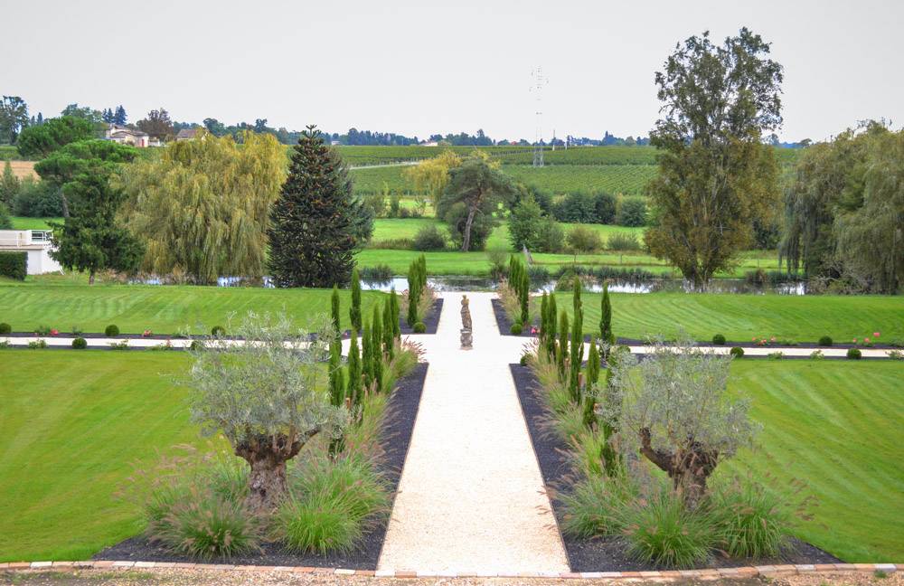 Chemin d'accès évasion paysage bordeaux gironde