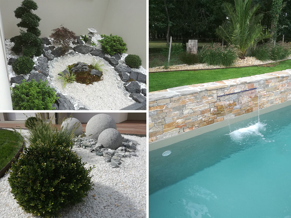 Après travaux aménagement piscine Évasion Paysage