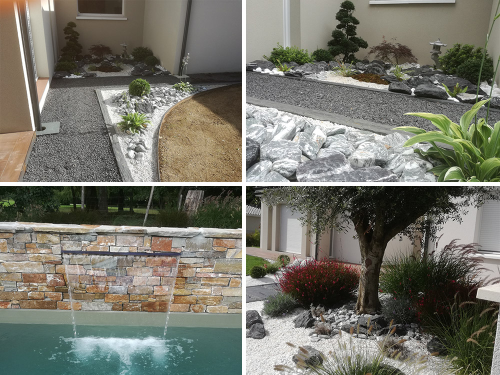 Après travaux aménagement piscine Évasion Paysage