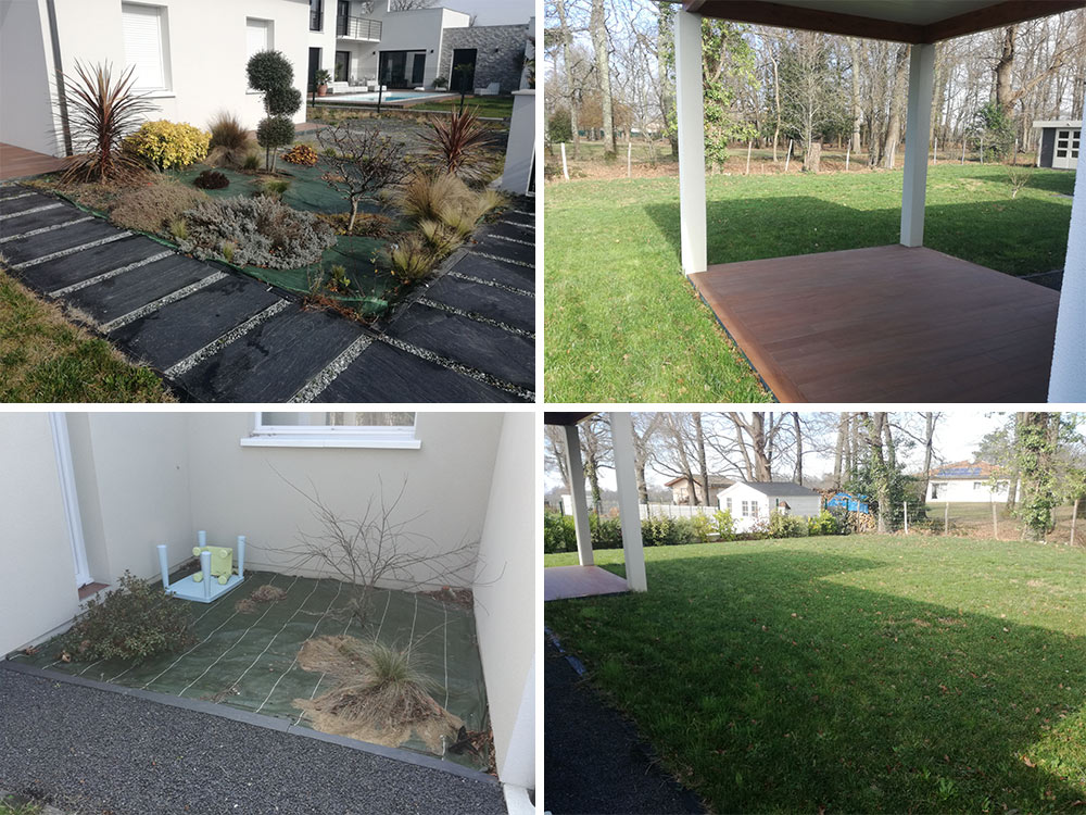 Avant travaux aménagement piscine Évasion Paysage