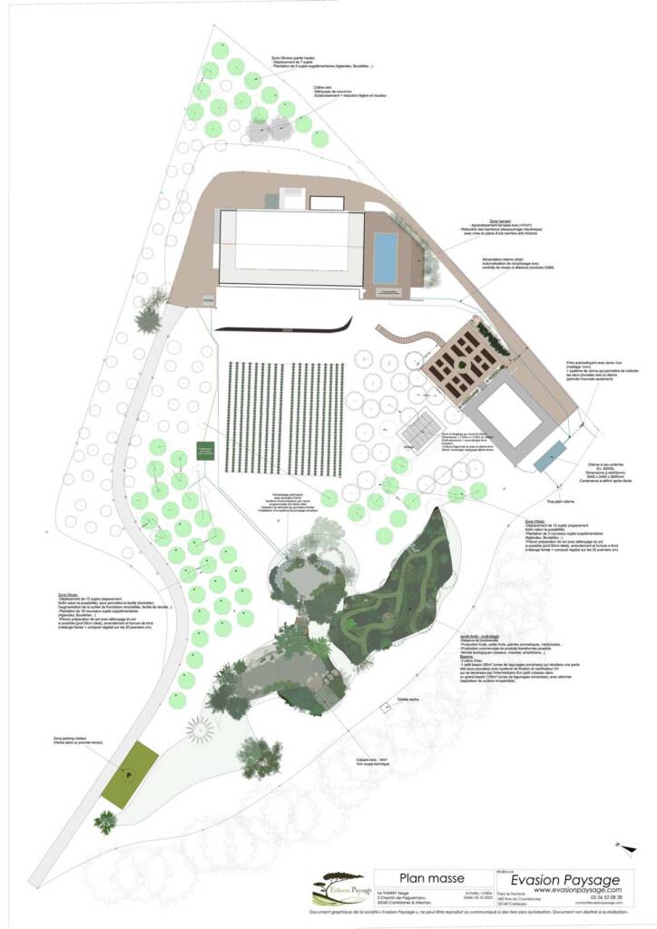 Plan 2D évasion paysage bordeaux gironde