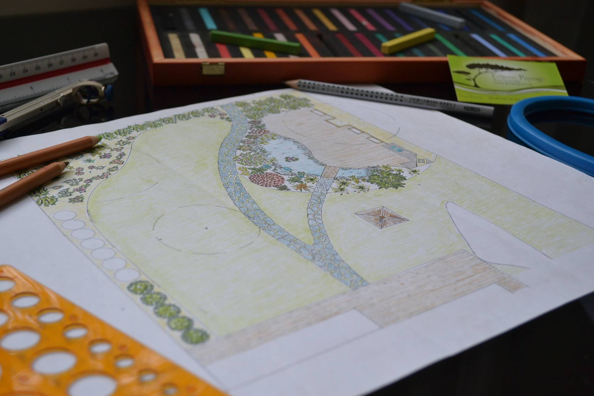 Plan d'un jardin