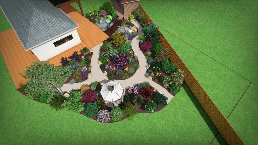 Conception d'un projet paysager en 3D